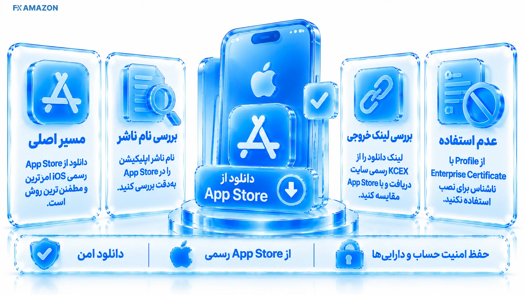 نمای App Store روی آیفون برای نصب نسخه iOS